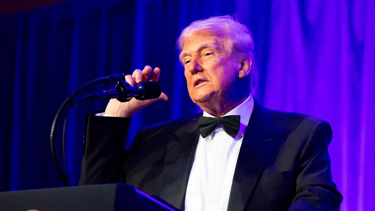 Donald Trump talte i forbindelse med en middag ved American Cornerstone Institute.