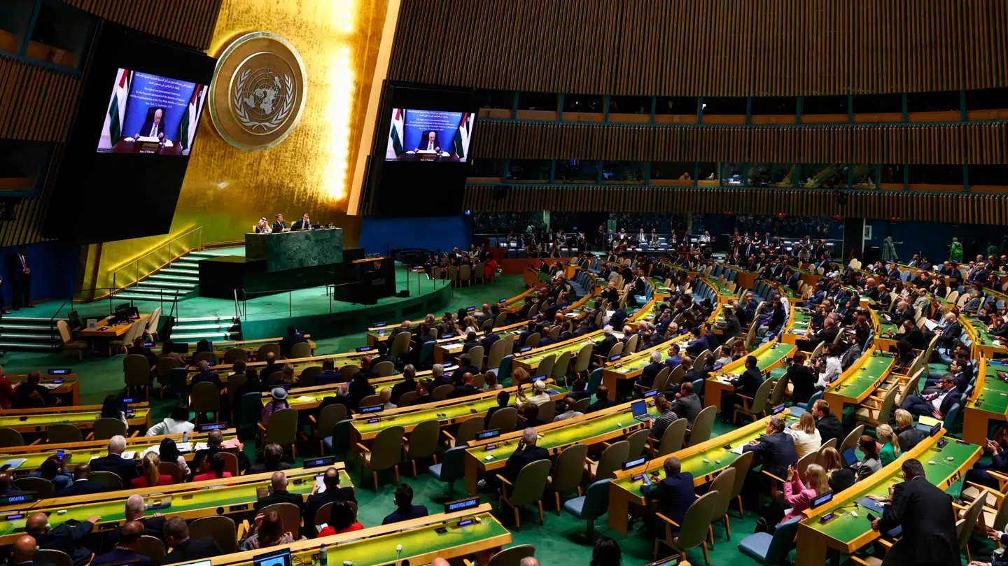 Secret Service har afværget en trussel under det i forvejen højdramatiske FN-topmøde.