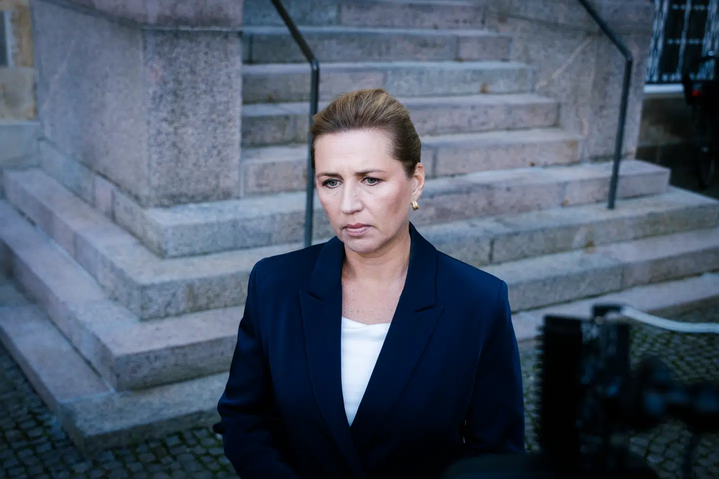 Statsminister Mette Frederiksen mødte tirsdag pressen efter droneaktivitet ved Københavns Lufthavn
