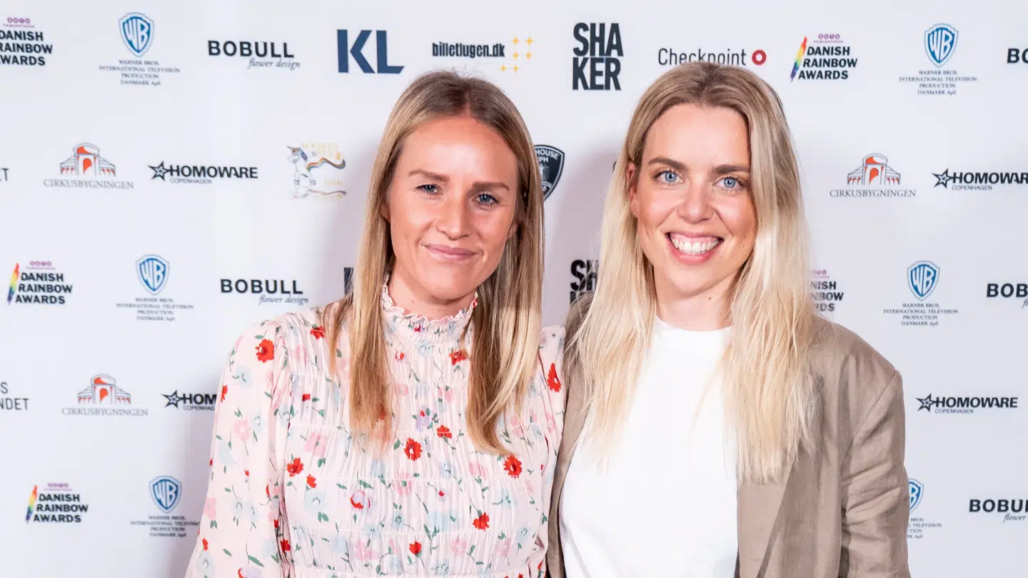 Signe Vadgaard og hustruen, Cathrine, er forældre til to børn.