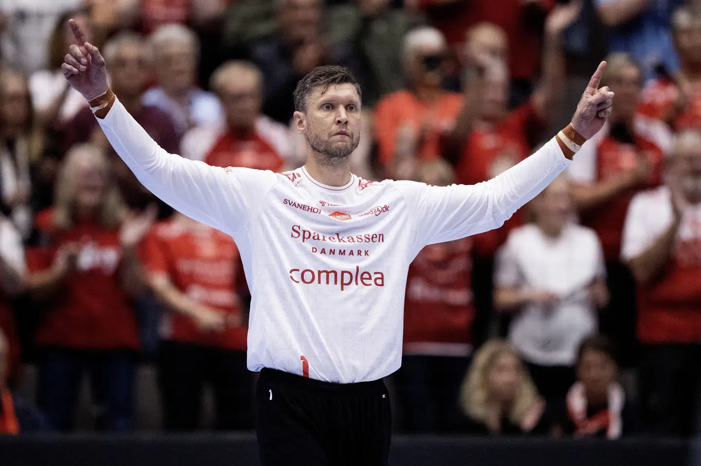 Niklas Landin var en af årsagerne til, at Aalborg forholdsvis ubesværet kunne slå Sporting i Champions League. (Arkivfoto).
