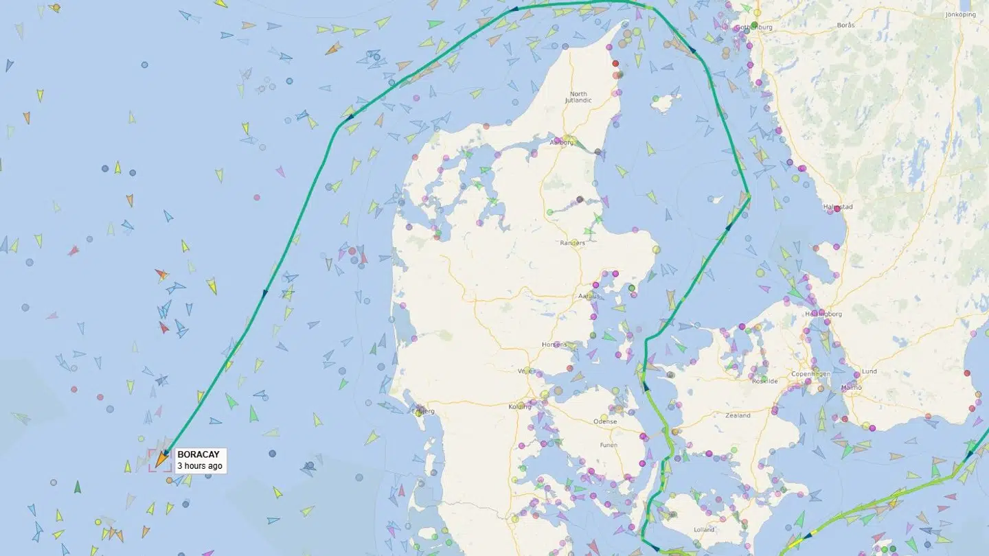 Her kan du se Pushkas rute gennem Danmark