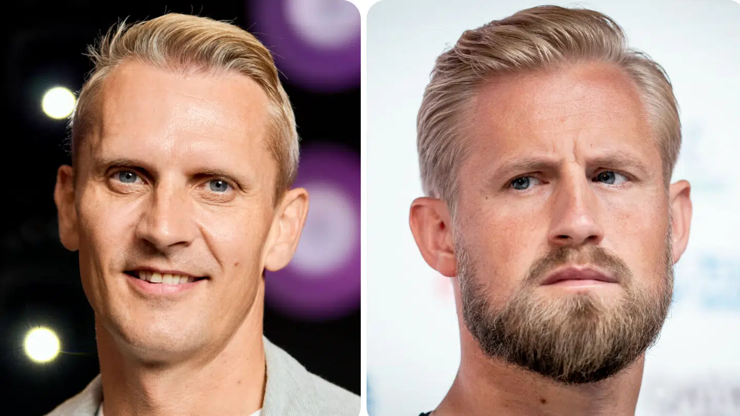 Peter Løvenkrands og Kasper Schmeichel har 'et fantastisk godt venskab' hjemme i Glasgow – og så må de begge undvære familien, mens de satser på karrieren. Fotos: Ritzau Scanpix