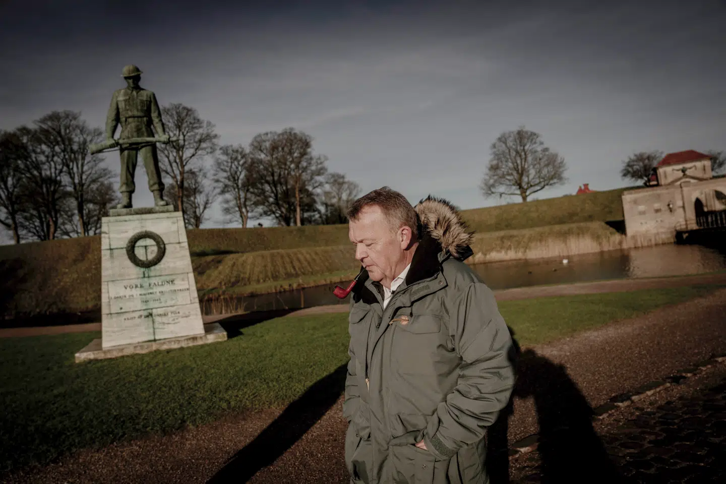 »Det er det pure opspind.« Lars Løkke tager bladet fra munden over for Ruslands ambassadør i Danmark, Vladimir Barbin. Foto: Linda Kastrup