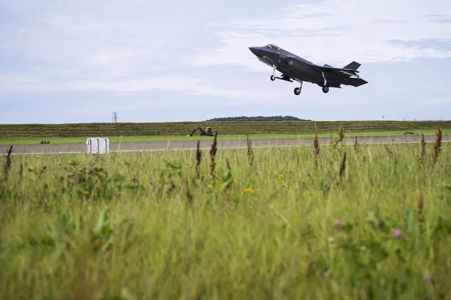 Et F-35-fly letter fra Ørland-basen i Norge. (Arkivfoto).
