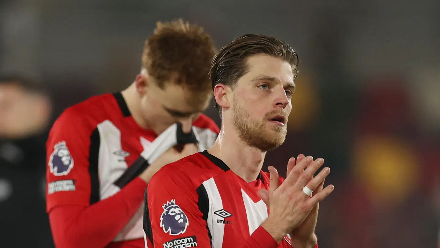 (Arkiv) Den danske fodboldspiller Mathias Jensen scorer vigtigt mål.