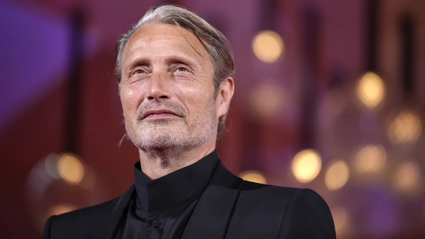 Mads Mikkelsen på den røde løber under årets Cannes festival, da filmen 'Den sidste viking' blev præsenteret.