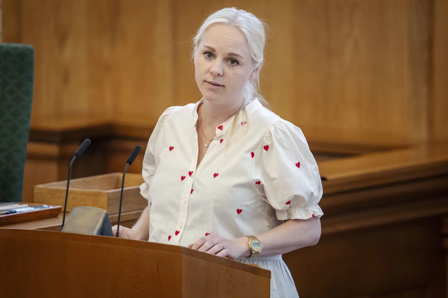 Signe Munk (SF) vil have en bedre udnyttelse af vindmøller på land. (Arkivfoto).