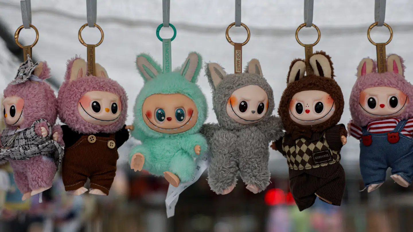 De populære Labubu-bamser.