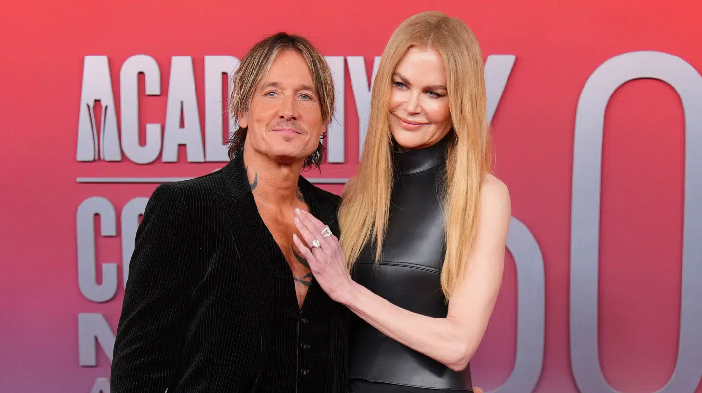 Keith Urban og Nicole Kidman fotograferet sammen i maj til Academy of Country Music Awards.