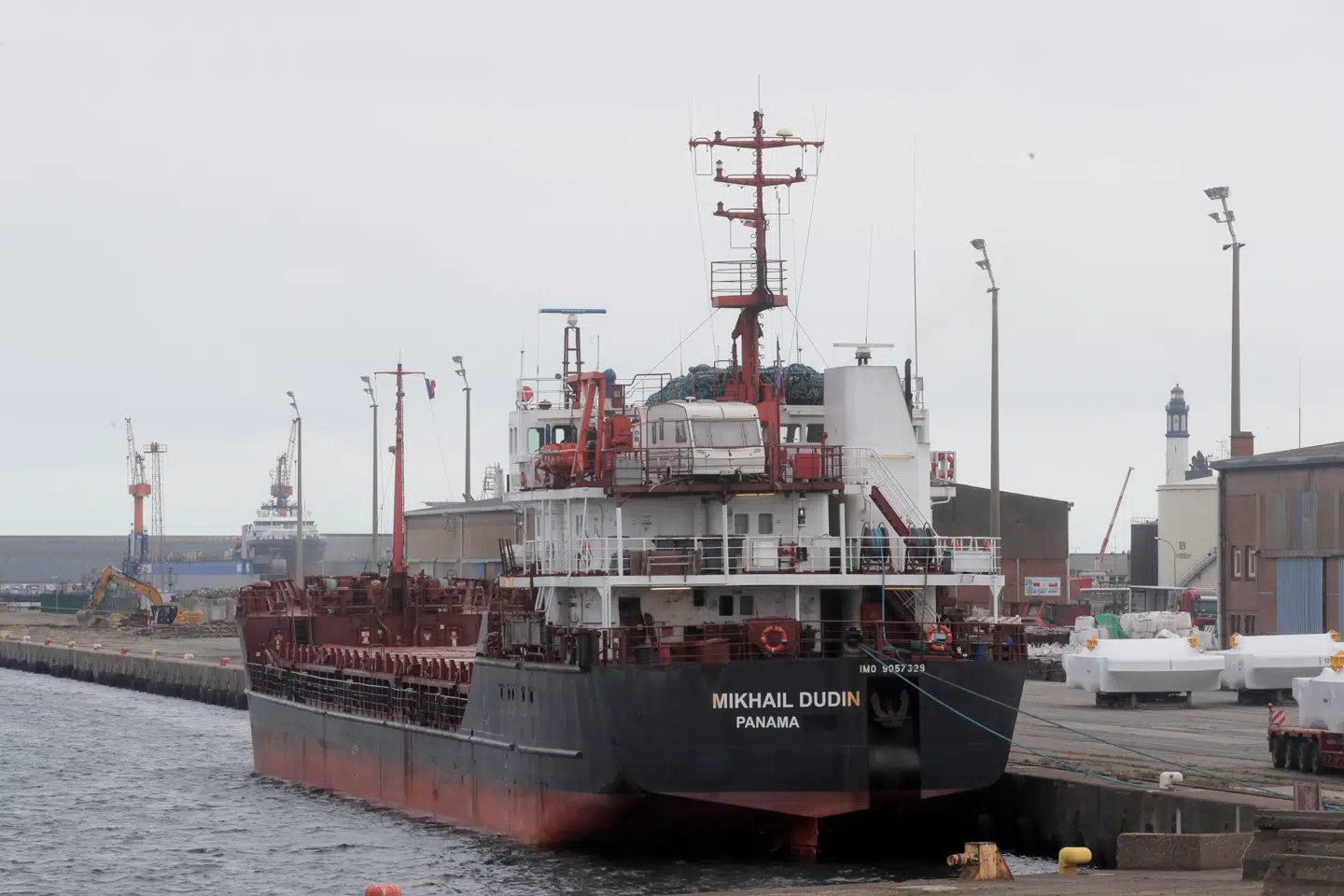 Mikhail Dudin i havnen i Dunkerque i Frankrig i september 2022.
