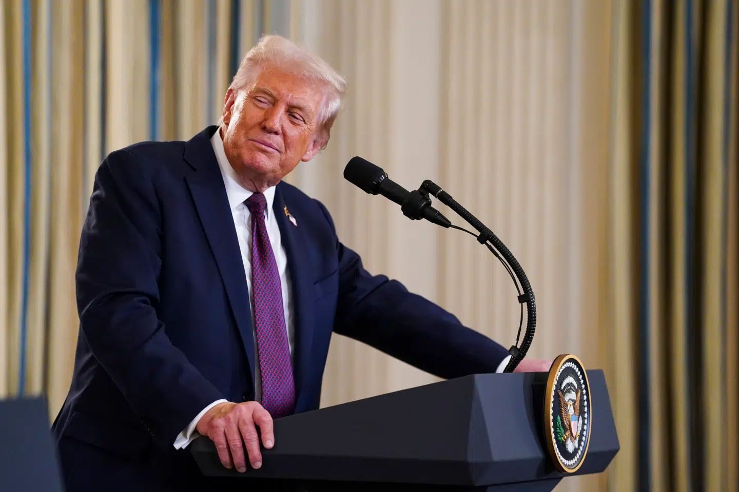 Præsident Donald Trump i Det Hvide Hus, Washington DC, USA, 29 September 2025.