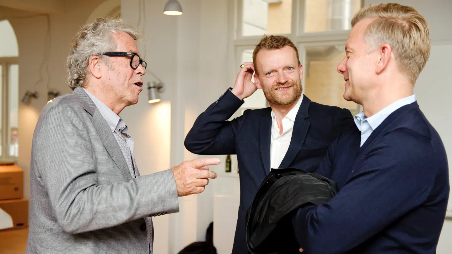 Jørgen Leth, Frank Hvam og Casper Christensen udviklede et venskab.