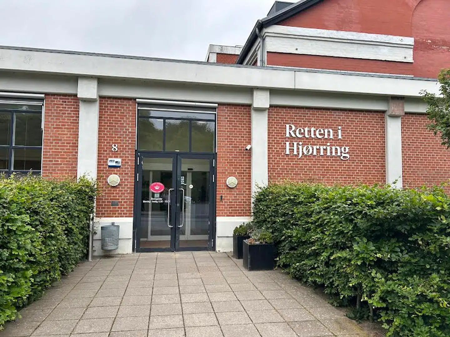 Den kommende straffesag mod den varetægtsfængslede far skal foregå her ved byretten i Hjørring.