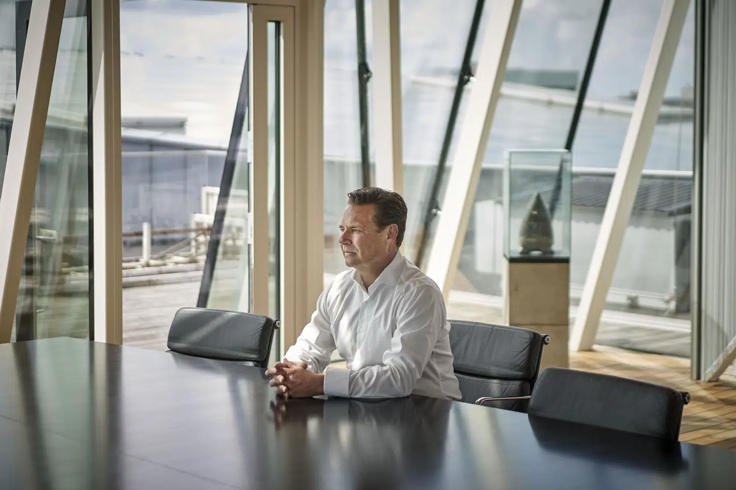 Kim Fournais - på billedet - stiftede sammen med Lars Seier Christensen Saxo Bank i 1992. I regi af børsmæglerselskabet Midas tilbød de billigere investeringsmuligheder. Aktiviteterne voksede kraftigt, og nu har flere end 1,2 millioner kunder betroet banken deres investeringer, og der er 2.300 ansatte, står der på bankens hjemmeside. (Arkivfoto)