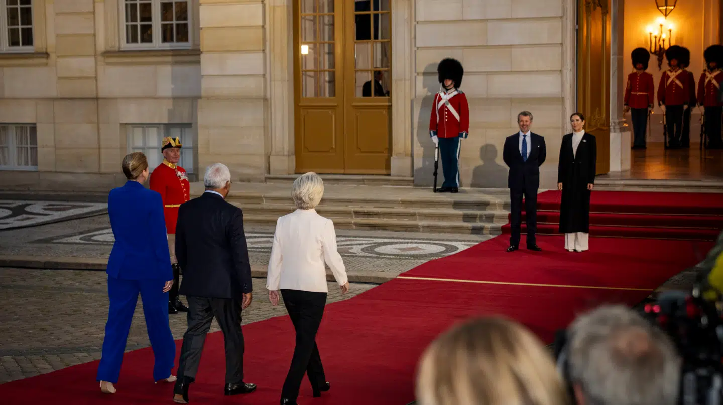 EU-spidser droppede bukket på Amalienborg.