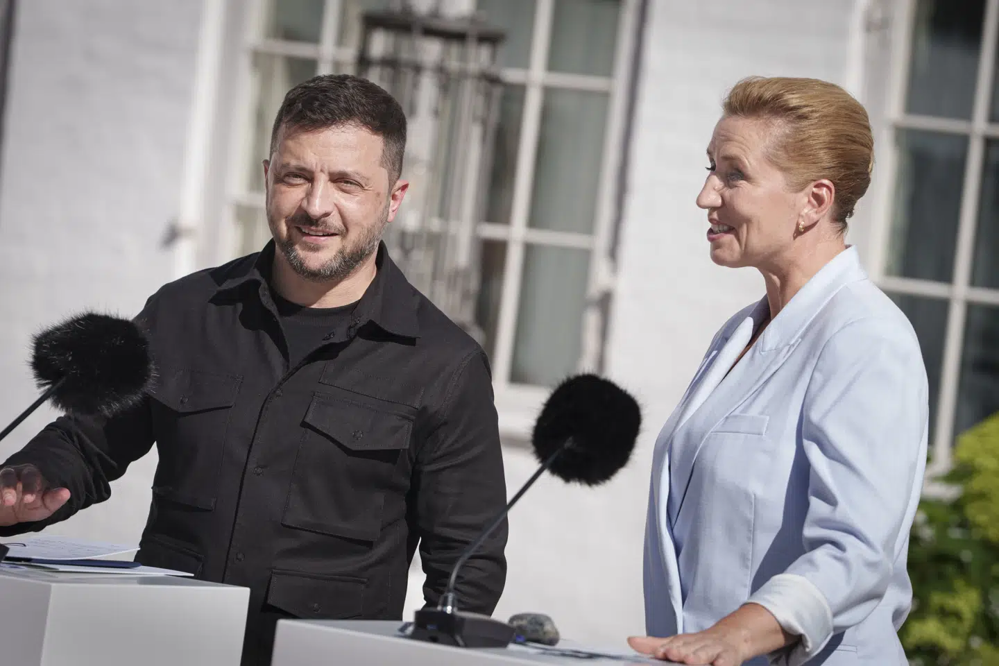 Statsminister Mette Frederiksen og Ukraines præsident, Volodymyr Zelenskyj, mødtes senest i Danmark i sidste måned, hvor han besøgte Marienborg, statsministerens embedsbolig.
