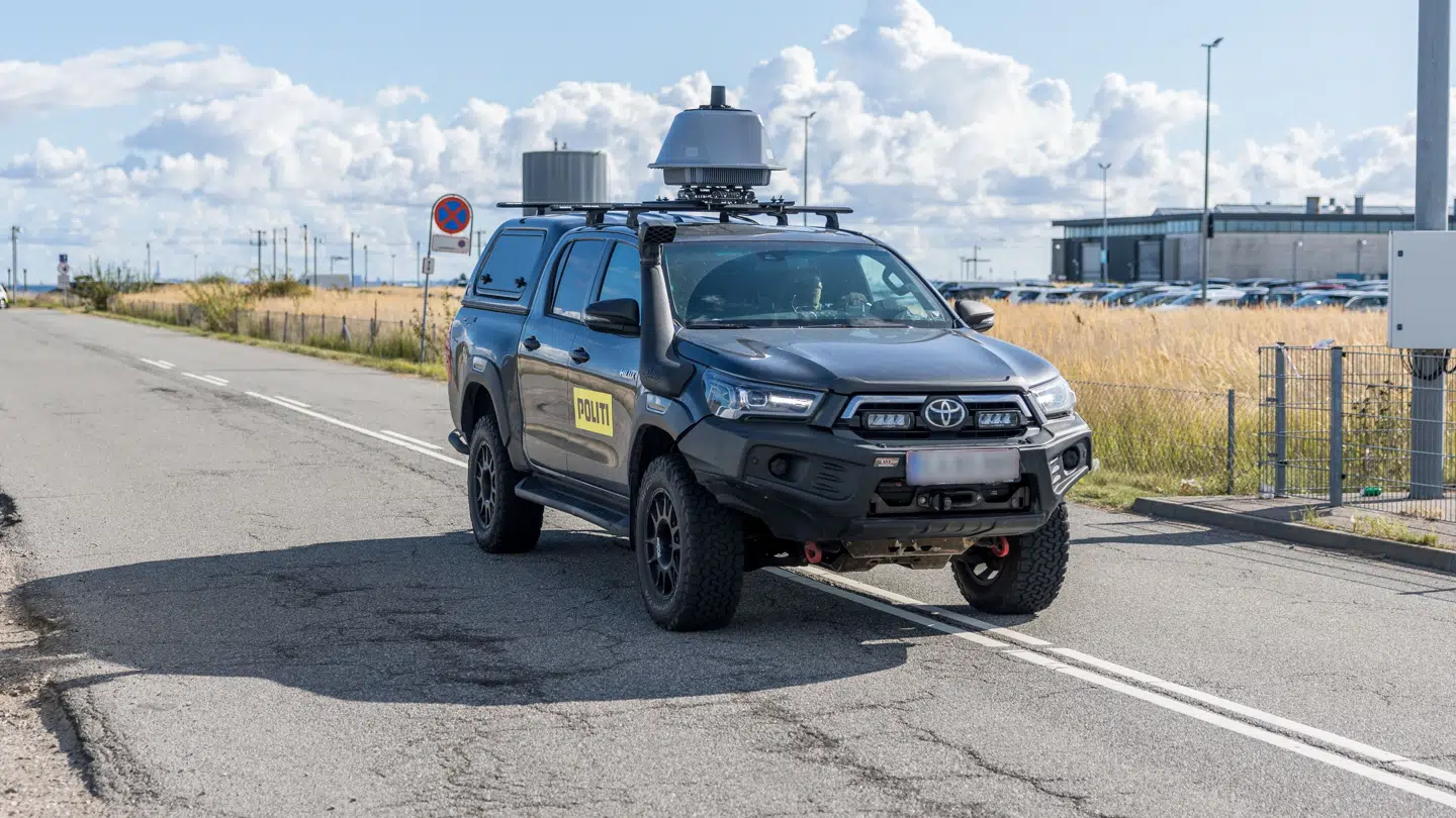 Det er en lignende type dronebil, som er kørt galt