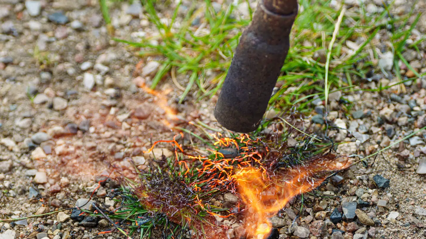 En ukrudtsbrænder var skyld i en brand i Aabenraa.