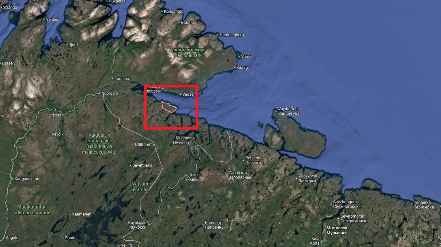 Det er i dette område, Buygønes i Finnmark, de norske soldater har været på en øvelse, som de ikke er vendt tilbage fra.