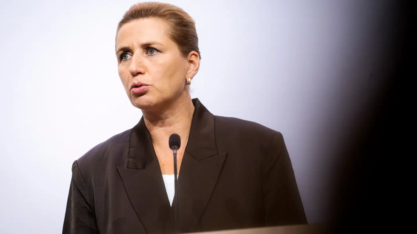 Statsminister Mette Frederiksen ses her under topmødet i Bella Center torsdag.