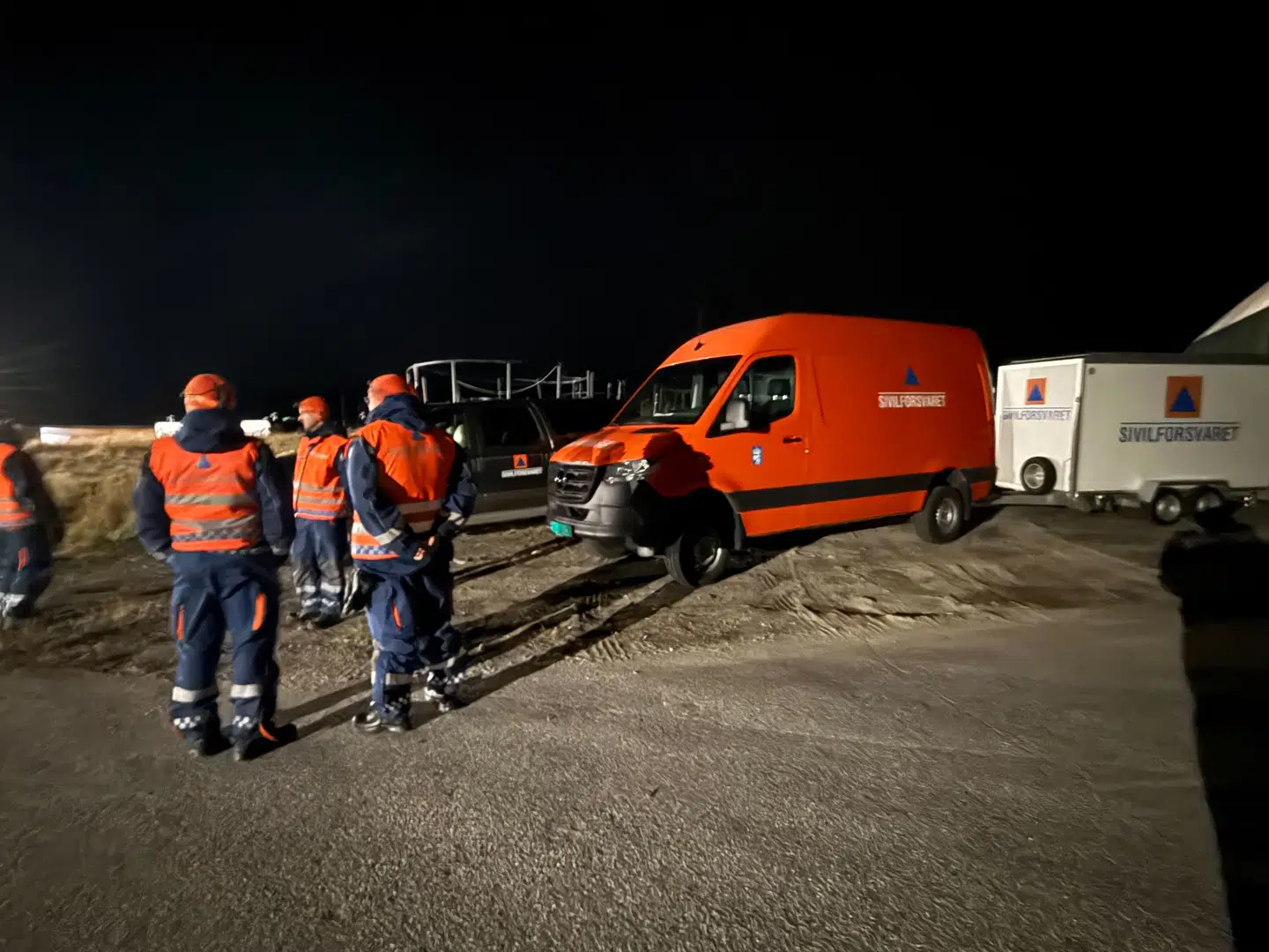 Her ses et billede fra eftersøgningen af de forsvundne soldater.