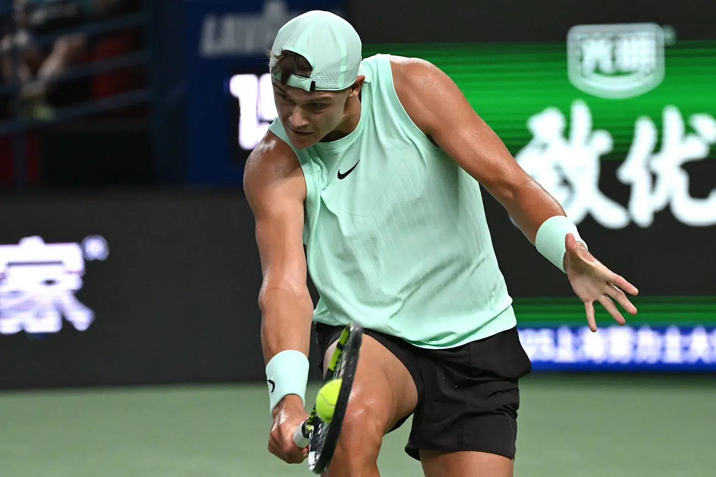 Holger Rune leverede i perioder tennis af høj klasse, da han slog Sebastian Baez.