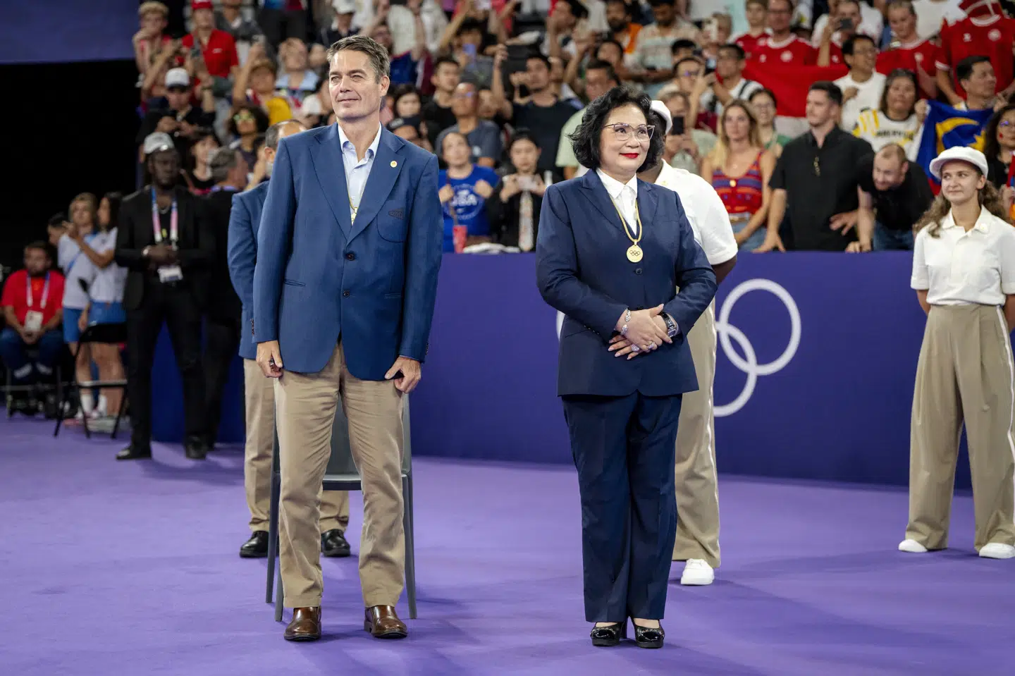 Det er både for Poul-Erik Høyers meritter på badmintonbanen og efterfølgende som sportspolitiker, at han modtager DIF's ærestegn. (Arkivfoto).