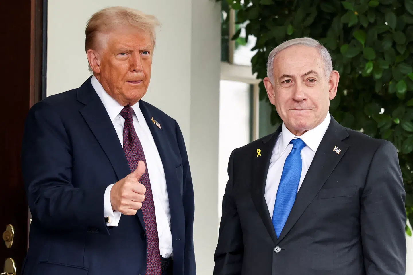Donald Trump havde mandag besøg af Benjamin Netanyahu i Det Hvide Hus. (Arkivfoto).