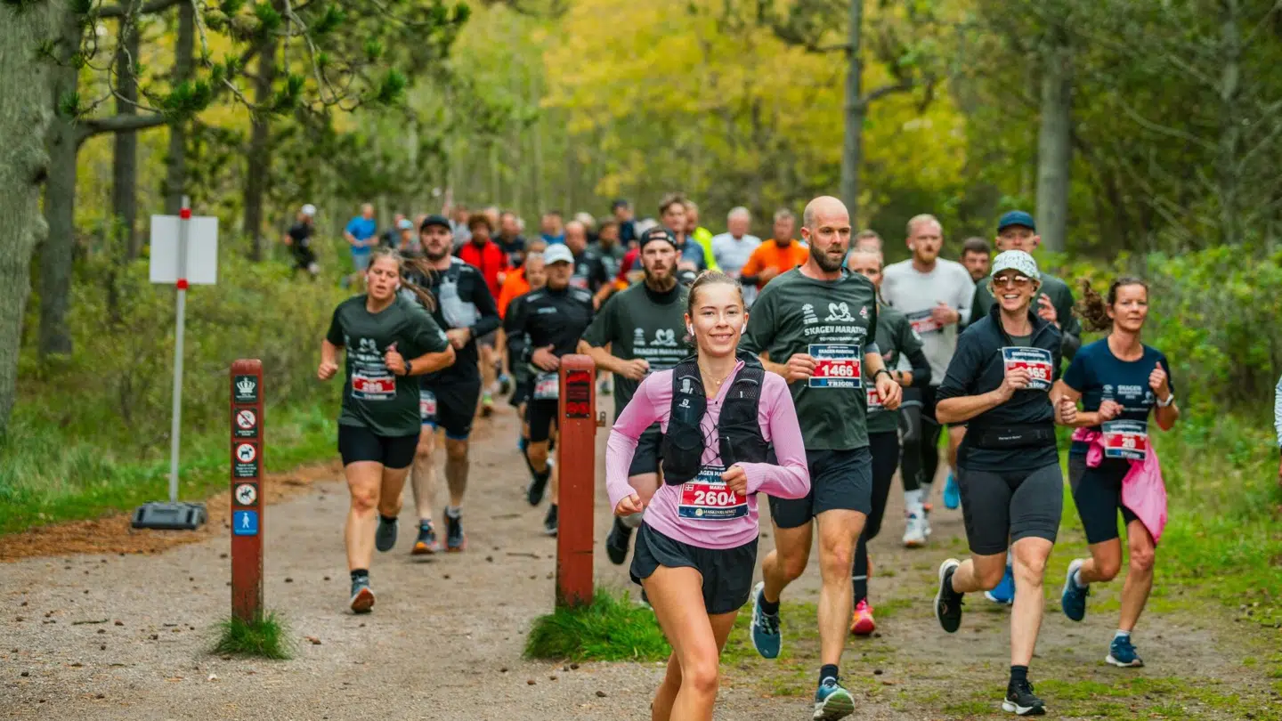 Sådan så der ud sidste år ved Skagen Marathon.