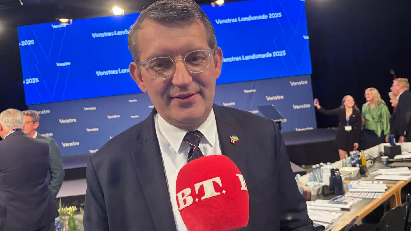 Her er Venstres formand, forsvarsminister Troels Lund Poulsen