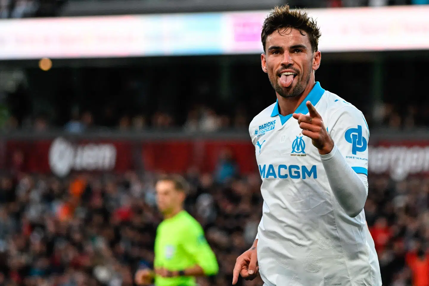 Matt O'Riley bragte Marseille foran 2-0 efter 69 minutter.