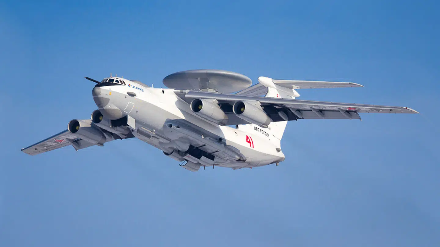 Her ses et af de russiske A-50U-fly.