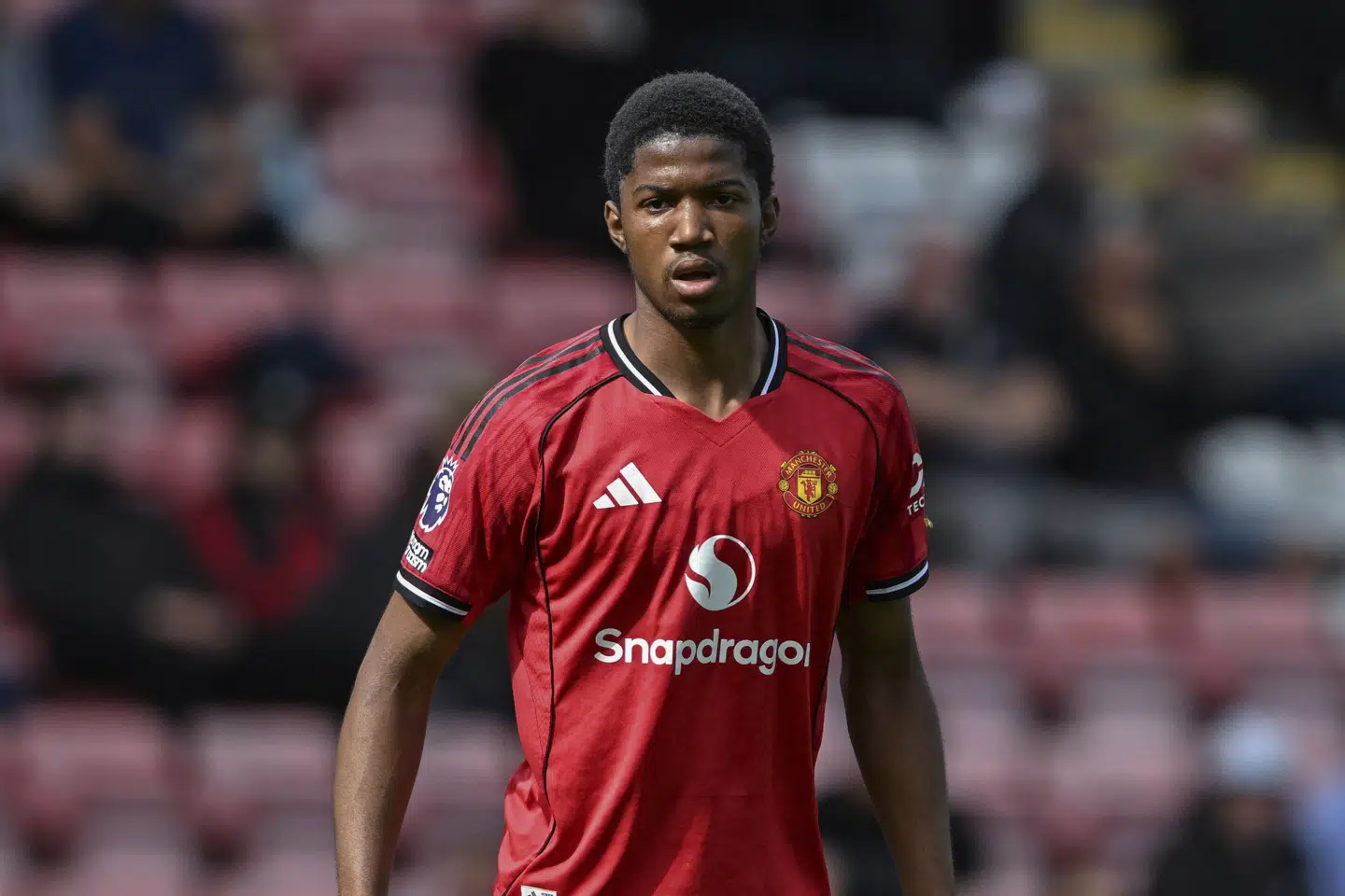 Chido Obi-Martin ses her i en U21-kamp for Manchester United i august. (Arkivfoto).