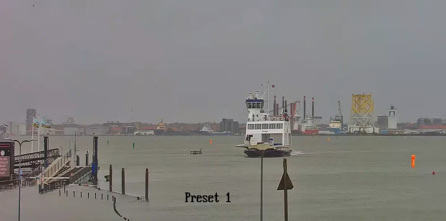 Sådan ser det ud ved havnen i Nordby på Fanø søndag middag.