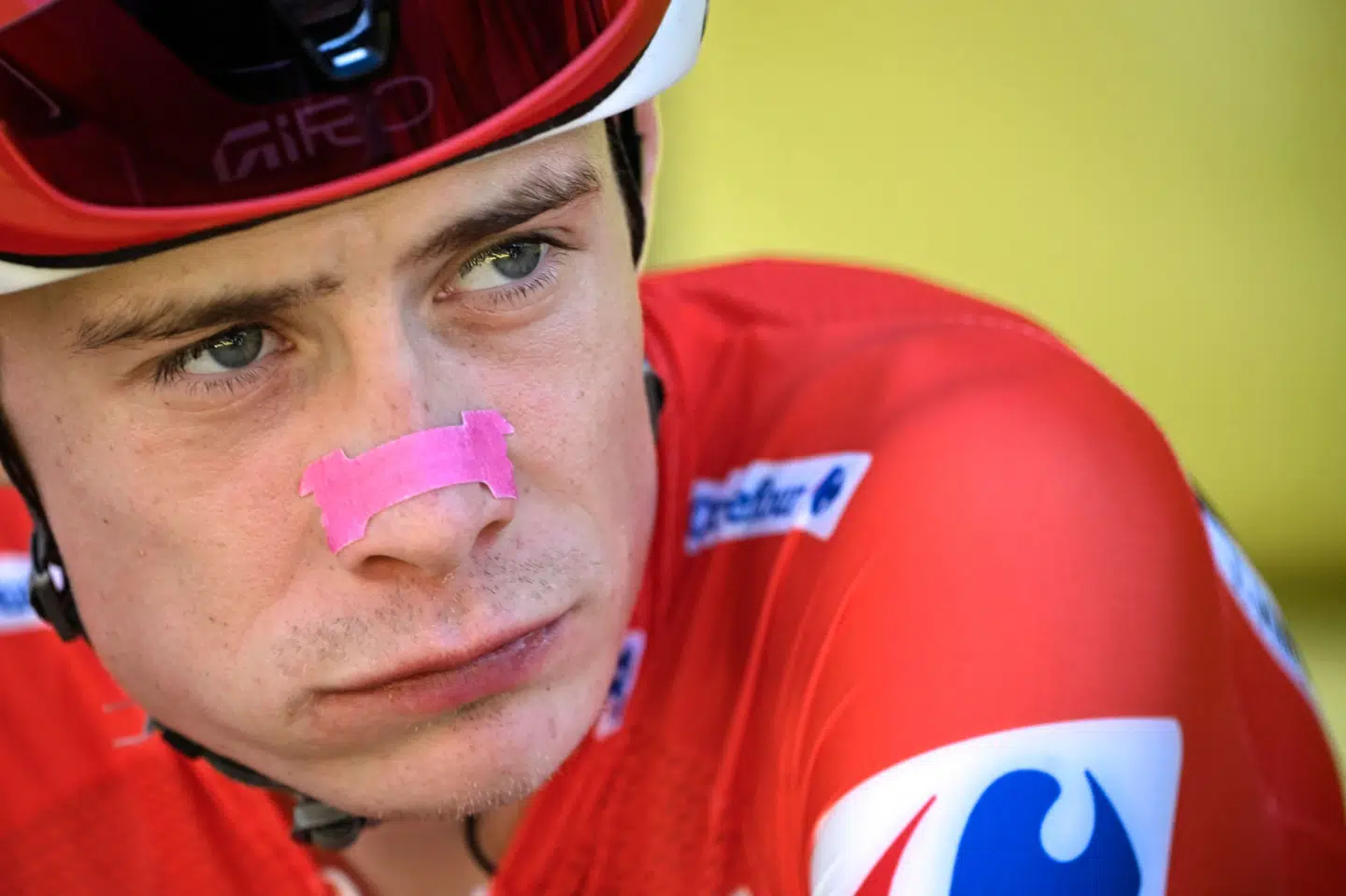 Jonas Vingegaard havde slet ikke formen til at sidde med de bedste ved EM. (Arkivfoto).