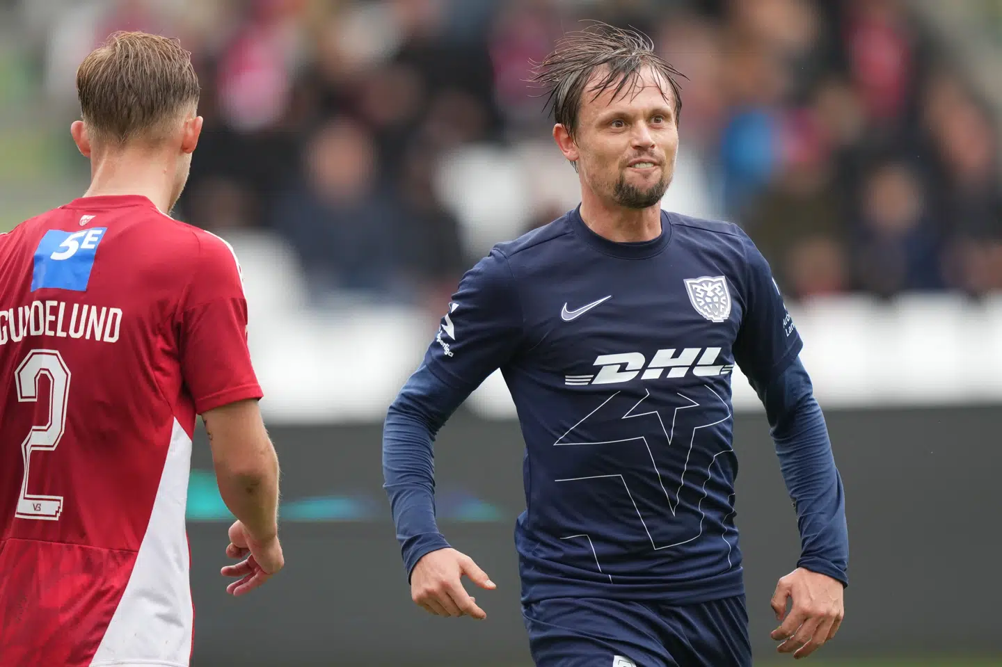 Peter Ankersen bragte FC Nordsjælland foran 1-0 kort før pausen.