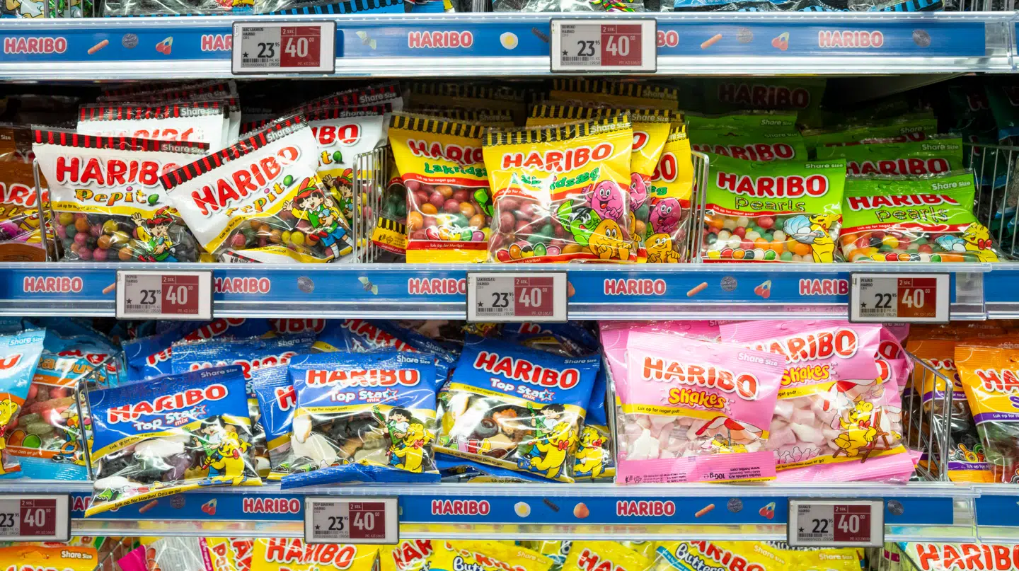 Slik med stjerne-mærket i Bilka i Randers, der gør det nemmere for kunder at købe europæiske varer, mandag den 17. marts 2025.. (Foto: Bo Amstrup/Ritzau Scanpix)