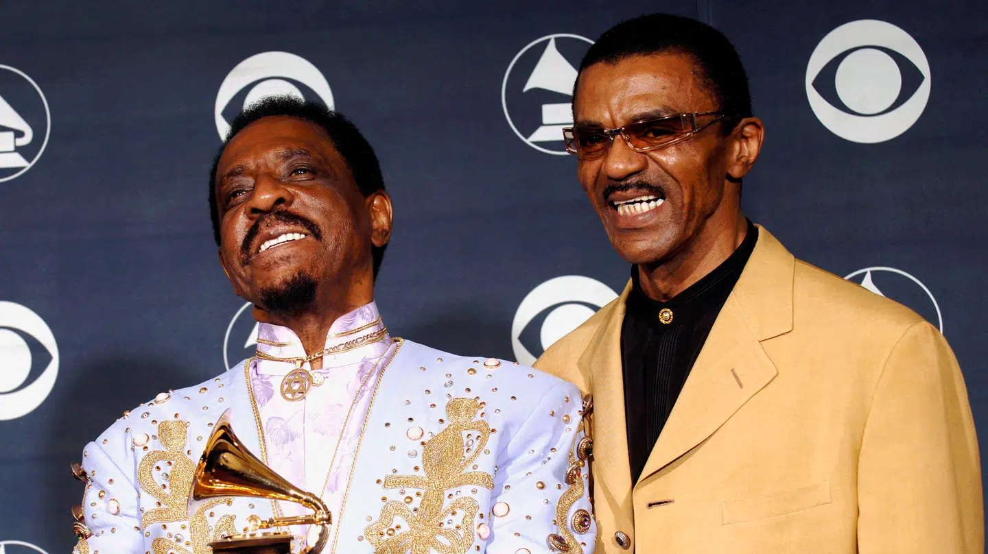 Fra højre ses Ike Turner Jr. med sin far.