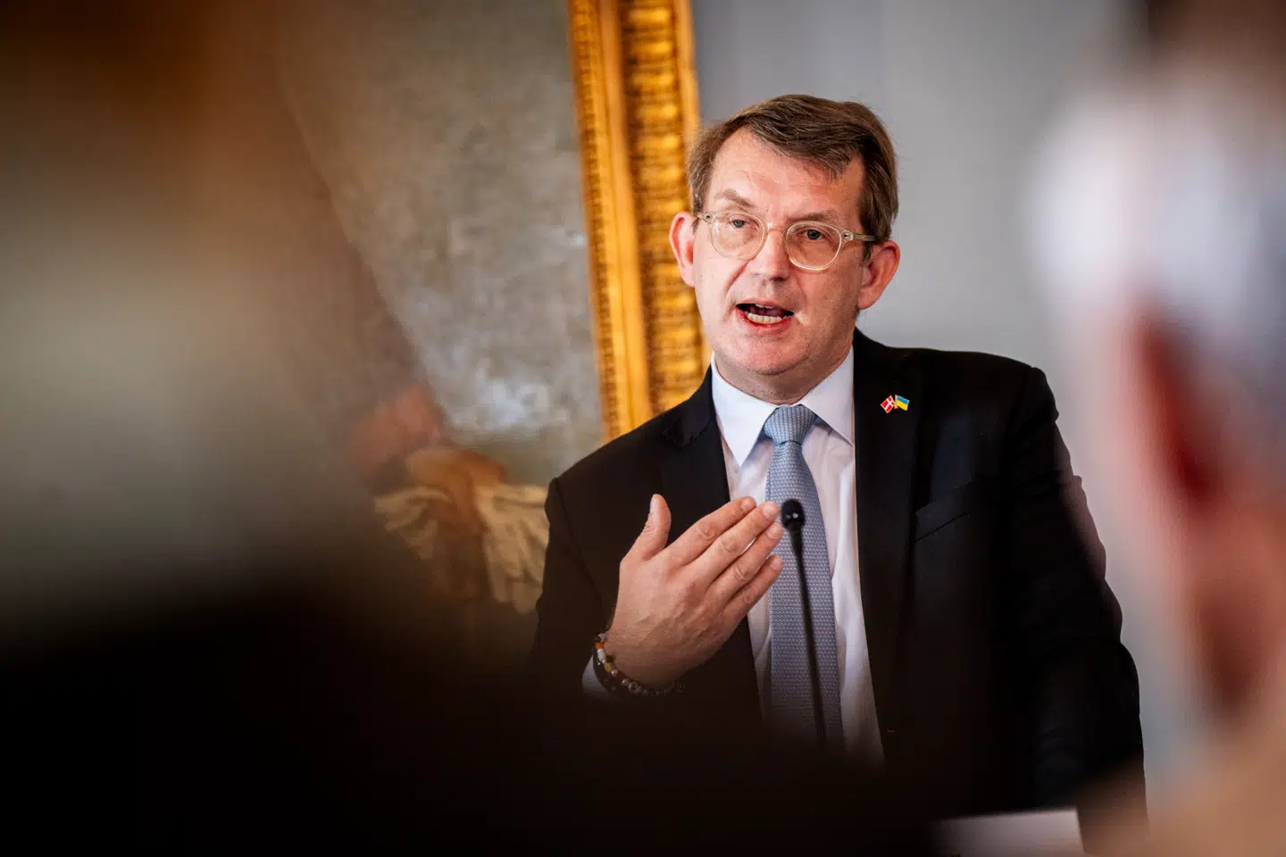 fredag 3. oktober forsvarsminister Troels Lund Poulsen (V) og chef for Forsvarets Efterretningstjeneste Thomas Ahrenkiel pressemøde om en ny vurdering om hybride trusler.