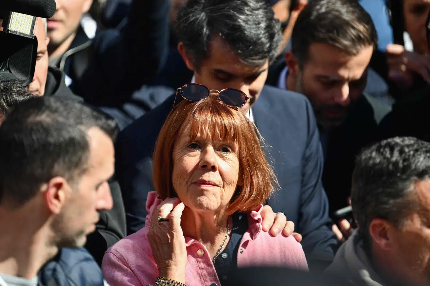 Gisèle Pelicot ankom til retten i Nimes tidligere mandag eftermiddag.