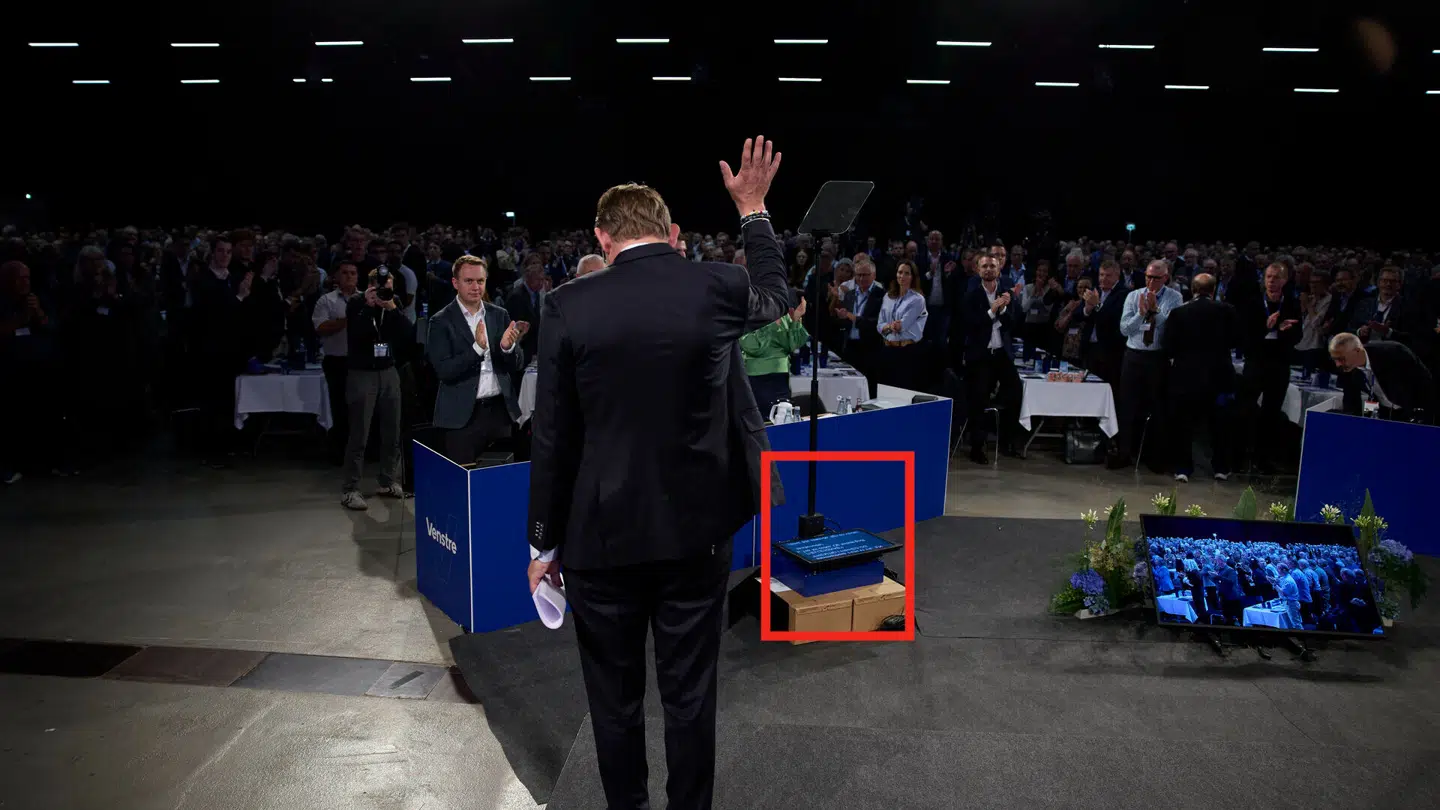 Til Venstres landsmødet var der indlagt nogle motiverende ord til Troels Lund Povlsen under hans tale.