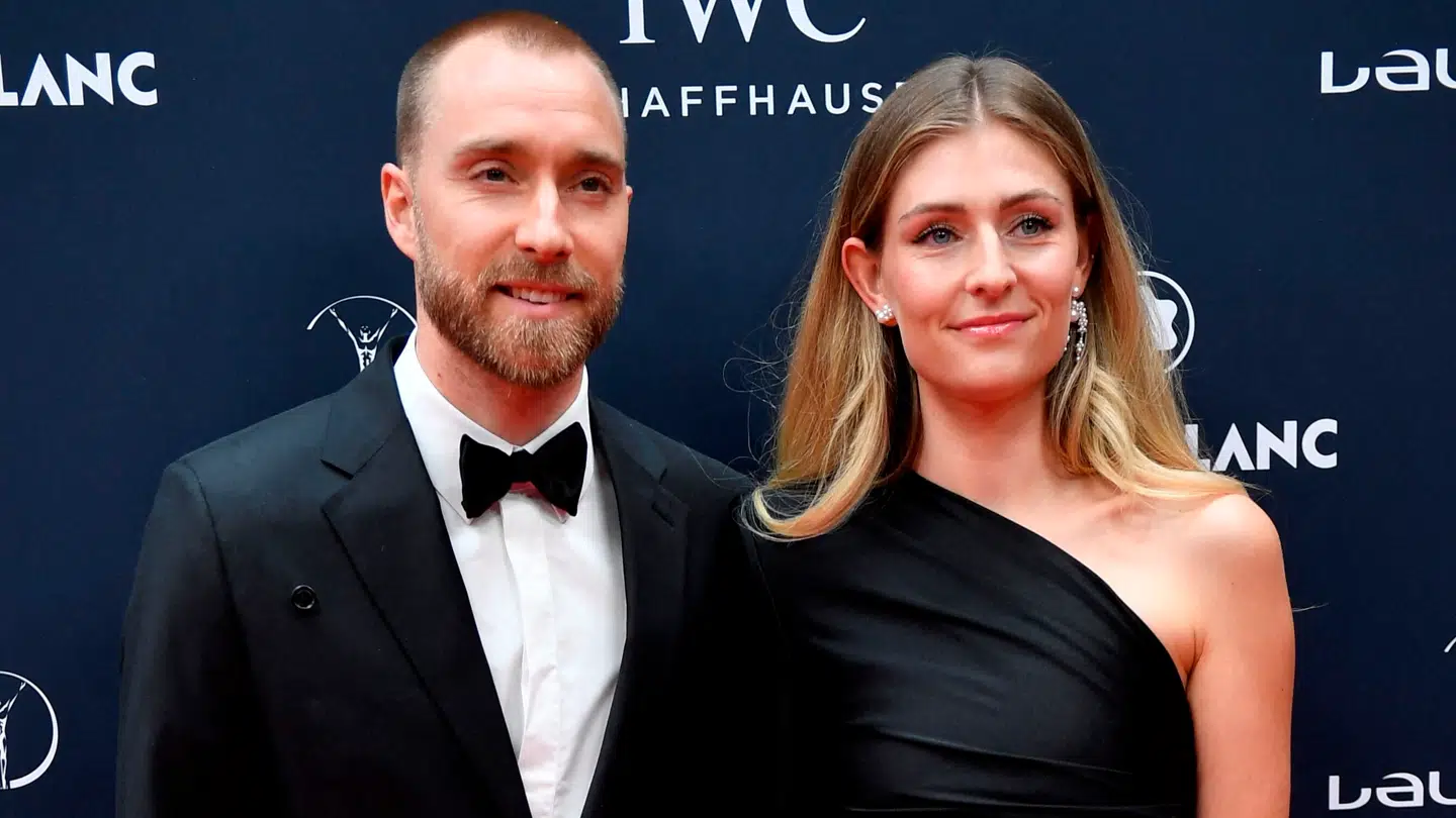 Christian Eriksen og Sabrina Kvist Jensen blev gift denne sommer.