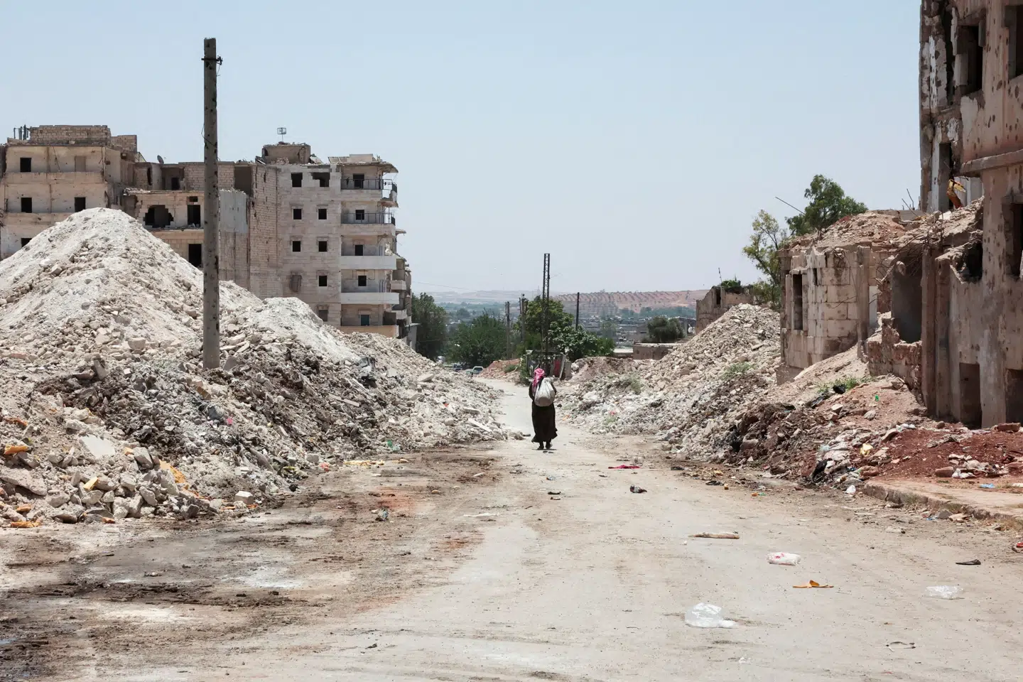 I Aleppo i det nordlige Syrien ses effekterne af mange år med krig stadig. For nylig har der igen været voldelige sammenstød i byen. (Arkivfoto).