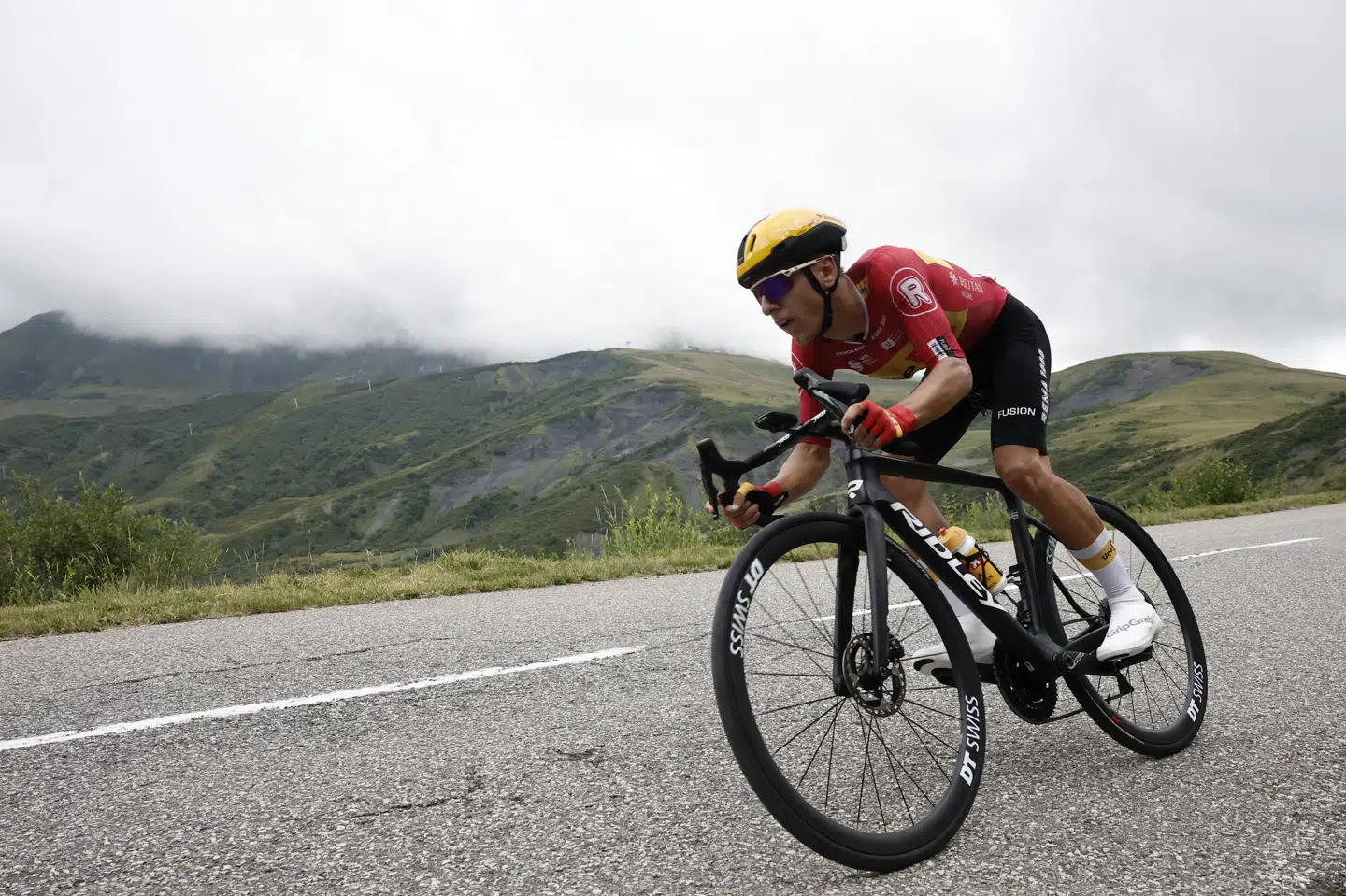 Tobias Halland Johannessen er den mest flittige pointsluger hos Uno-X i 2025, hvor især hans samlede sjetteplads i Tour de France battede på ranglisten. (Arkivfoto).