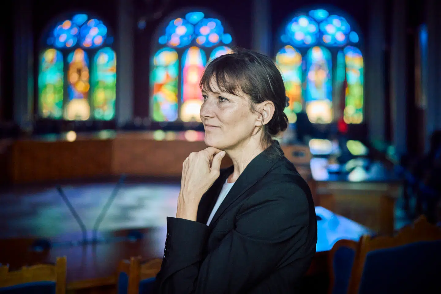 Helsingørs konservative borgmester, Benedikte Kiær, på rådhuset. Hun ser gode ting i sociale medier, men hun synes også, at der er en »hadretorik« på de sociale medier.