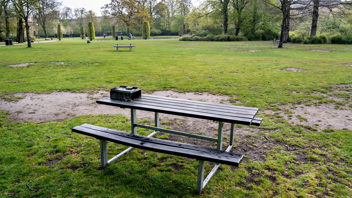 Arkivfoto fra Kildeparken i Aalborg, hvor en mand onsdag blev overfaldet.