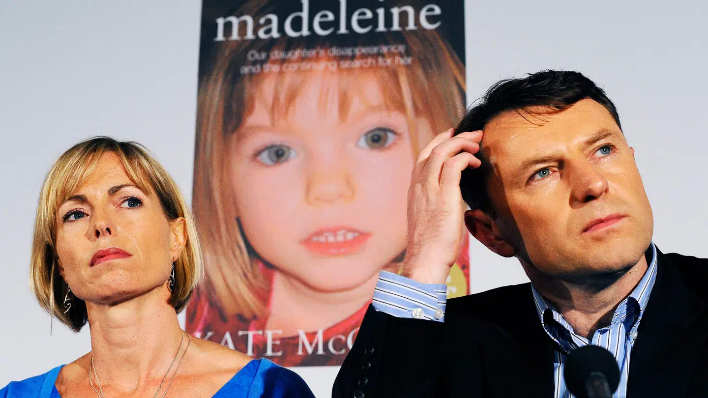 Kate og Gerry McCann fotograferet i 2011 under et pressemøde om deres forsvundne datter. (Arkivfoto)