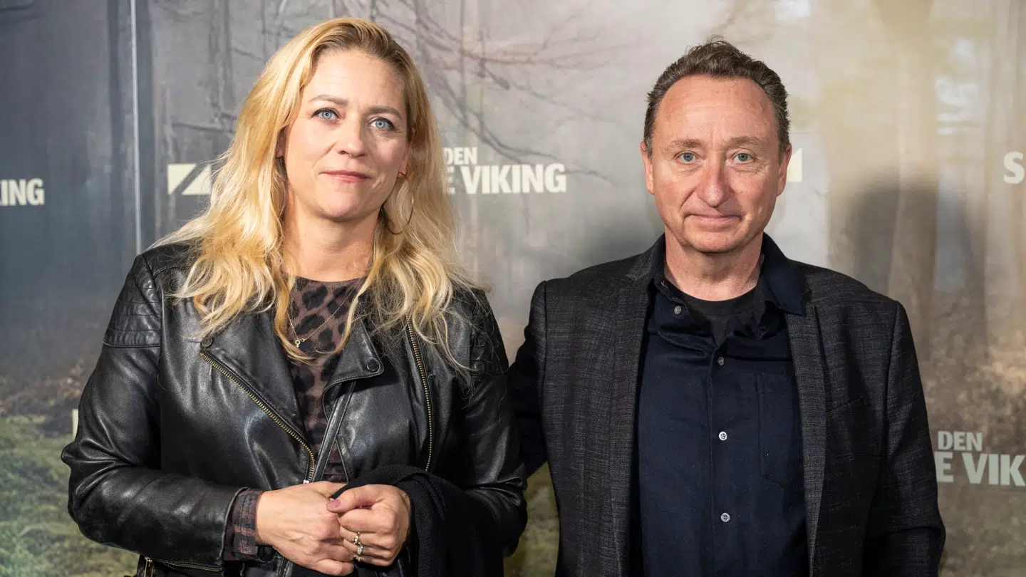Søren Fauli med hustruen Annika til gallapremieren på Anders Thomas Jensens 'Den sidste viking' i Imperial i København onsdag den 8. oktober 2025.