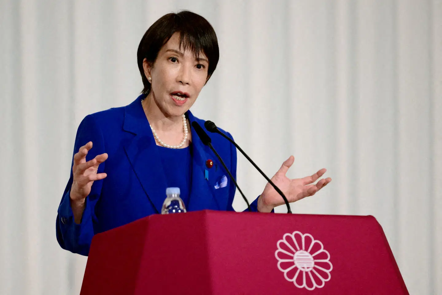 Sanae Takaichi er på kursen mod at blive Japans første kvindelige premierminister. Foto: Yuichi Yamazaki, Scanpix.